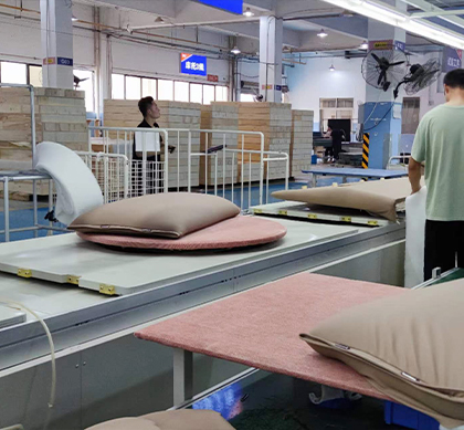 沙发床家具生产线
